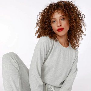 Bobi Crew Neck Sweatshirt Light Grey Small